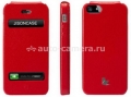 Кожаный чехол для iPhone 5 / 5S Jison Executive Flip Case, цвет red (JS-IP5-002Red)