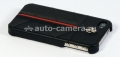 Кожаный чехол-накладка для iPhone 4 Ferrari Hard Case California Leather, цвет черный (FECFIP4B)