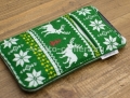 Шерстяной hand-made чехол для iPhone 5 / 5S, цвет зеленый