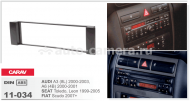 Переходная рамка для Audi A3, Seat Toledo, Fiat Scudo Carav 11-034, 1 din