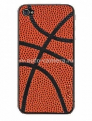 Чехол-накладка на заднюю панель для iPhone 4 и iPhone 4S Zagg LeatherSkin, цвет sport basketball (ZGph4SBT)