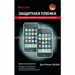 Глянцевая защитная пленка для экрана iPhone 3G и 3GS Red Line Clear