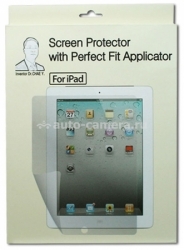 Комплект из установочной рамки и 3 глянцевых защитных пленок для экрана iPad 3 и iPad 4 Triboscreen (ip4ks3)