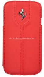 Кожаный чехол для iPhone 5C Ferrari Montecarlo Booktype, цвет Red (FEMTFLBKPMRE)