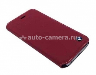 Кожаный чехол для iPhone 6 BMW Bicolor Booktype, цвет Red / Beige (BMFLBKP6CLR)