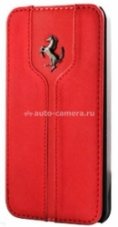 Кожаный чехол для iPhone 6 Plus Ferrari Montecarlo Flip, цвет Red (FEMTFLP6LRE)