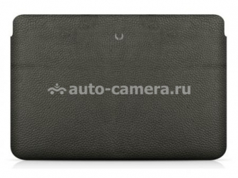 Кожаный чехол-папка для Macbook Air 11" BeyzaCases Retro Slim Lateral, цвет black (BZ19021)