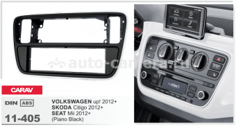Переходная рамка для Volkswagen, Skoda Citigo, Seat Mii Carav 11-405