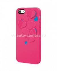 Пластиковый чехол на заднюю крышку iPhone 5 / 5S Switcheasy Kirigami, цвет Hot Love (SW-BUTKI5-P)