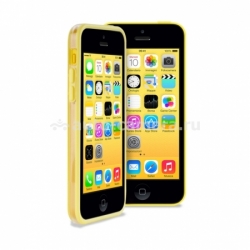 Силиконовый бампер для iPhone 5C Puro Bumper, цвет yellow (IPCCBUMPERYEL)